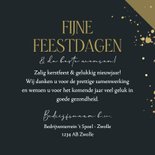 Stijlvolle kerstkaart zakelijk schilder jaartal verf goud 3