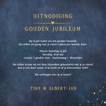 Stijlvolle klassieke uitnodiging 50-jarig huwelijksjubileum 3