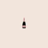 Stijlvolle nieuwjaarskaart met champagnefles en 2026 Achterkant