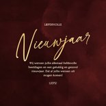 Stijlvolle nieuwjaarskaart met sprankelend hart van glitters 3