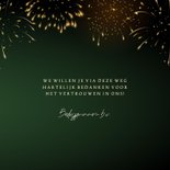Stijlvolle nieuwjaarskaart zakelijk champagnefles met logo 3