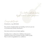 Stijlvolle rouwkaart muziek silhouet viool foto 2