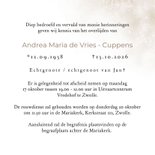 Stijlvolle rouwkaart vierkant watercolor botanisch 2 foto's  3