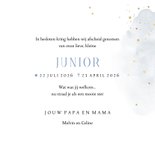 Stijlvolle rouwkaart watercolor sterren goud maan 3