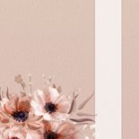 Stijlvolle save the date kaart botanisch met wikkel effect Achterkant