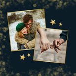 Stijlvolle Save the Date kerstkaart met grote eigen foto 2
