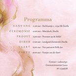 Stijlvolle trouwkaart watercolor bohemian goud foto 2
