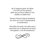 Stijlvolle uitnodiging strand bruiloft 3
