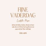 Stijlvolle vaderdagkaart fotocollage beige 3