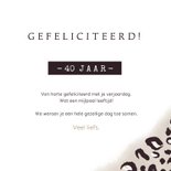 Stijlvolle verjaardagskaart met luipaardprint voor een vrouw 3