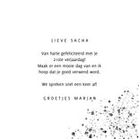 Stijlvolle verjaardagskaart met verf en typografie 3