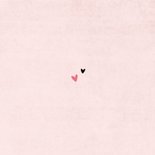 Stoer geboortekaartje boefje meisje baby roze polaroid Achterkant