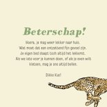 Stoere beterschapskaart 'Speedy Recovery' panter 3