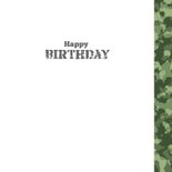 Stoere legerprint kaart met naam 3
