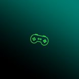 Stoere uitnodiging game feestje met neon illustraties Achterkant
