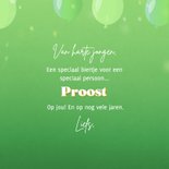 Stoere verjaardagskaart bruisend biertje leeftijd aanpasbaar 3