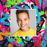 Stoere verjaardagskaart kleurrijke graffiti jarige tiener 2