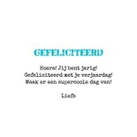 Stoere verjaardagskaart kleurrijke graffiti jarige tiener 3