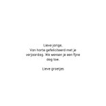 Stoere verjaardagskaart met foto voor een man gouden tekst 3