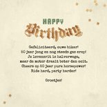 Stoere verjaardagskaart vintage motor sign 50 jaar  3