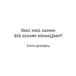 Succes kaart poes in schooltas - Succes op school! 3