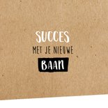 Succeskaart succes met je nieuwe baan op koffiemok  2