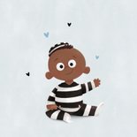Tegoedbon oppassen klein boefje jongen baby 2