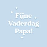  Trendy blauwe vaderdagkaart fijne Vaderdag typografisch 2