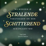 Trendy foliedruk kerstkaart met een discobal- stralend 2025 3