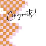 Trendy geslaagd kaart 'You did it' blokjespatroon foto goud 2