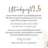 Trendy jubileumkaart 12,5 jaar getrouwd koper ballonnen 3