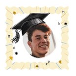 Trendy kaart afgestudeerd hoedje you did it goud sterren 2
