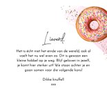 Trendy kaart gezakt eindexamen donut give up illustratie 3