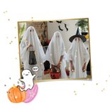 Trendy kaart Spooky Halloween pompoen spookje sterren goud 2