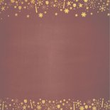 Trendy kerstkaart met goudkleurige kerstversiering 2
