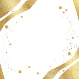 Trendy nieuwjaarskaart feestelijk goud champie oliebollen Achterkant