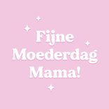 Trendy roze moederdagkaart fijne moederdag typografisch 2