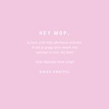 Trendy roze valentijnskaart mop met sterren typografisch 3