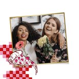 Trendy valentijnskaart ‘Hot slice’ pizza hartjes 2