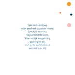 Trendy verjaardagskaart met confetti 3