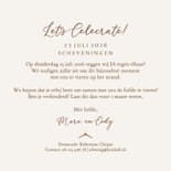 Trouwkaart bohemian bloemen pampasgras zomer strand katoen 3