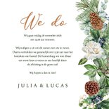 Trouwkaart botanische krans winter 3