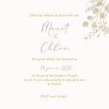 Trouwkaart fietsend lgbtq stel met bloemen 3