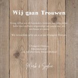 Trouwkaart foto hout stempels 3