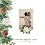 Trouwkaart Geregistreerd partnerschap krans witte rozen  2