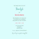 Trouwkaart geschilderd Mr & Mrs 3