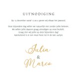 Trouwkaart kerstster met kersttakken 3