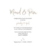 Trouwkaart retro cabrio 3