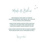 Trouwkaart retrobus aqua 3