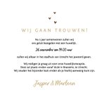 Trouwkaart retrobus met bruidspaar 3